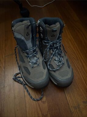 Vasque Gray and Blue Waterproof women’s Hiking Boots